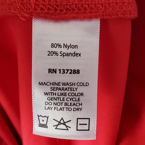 NWOT Year of Ours X Revolve Red Hot Lace Up Football Leggings Size Large - Picture 8 of 11